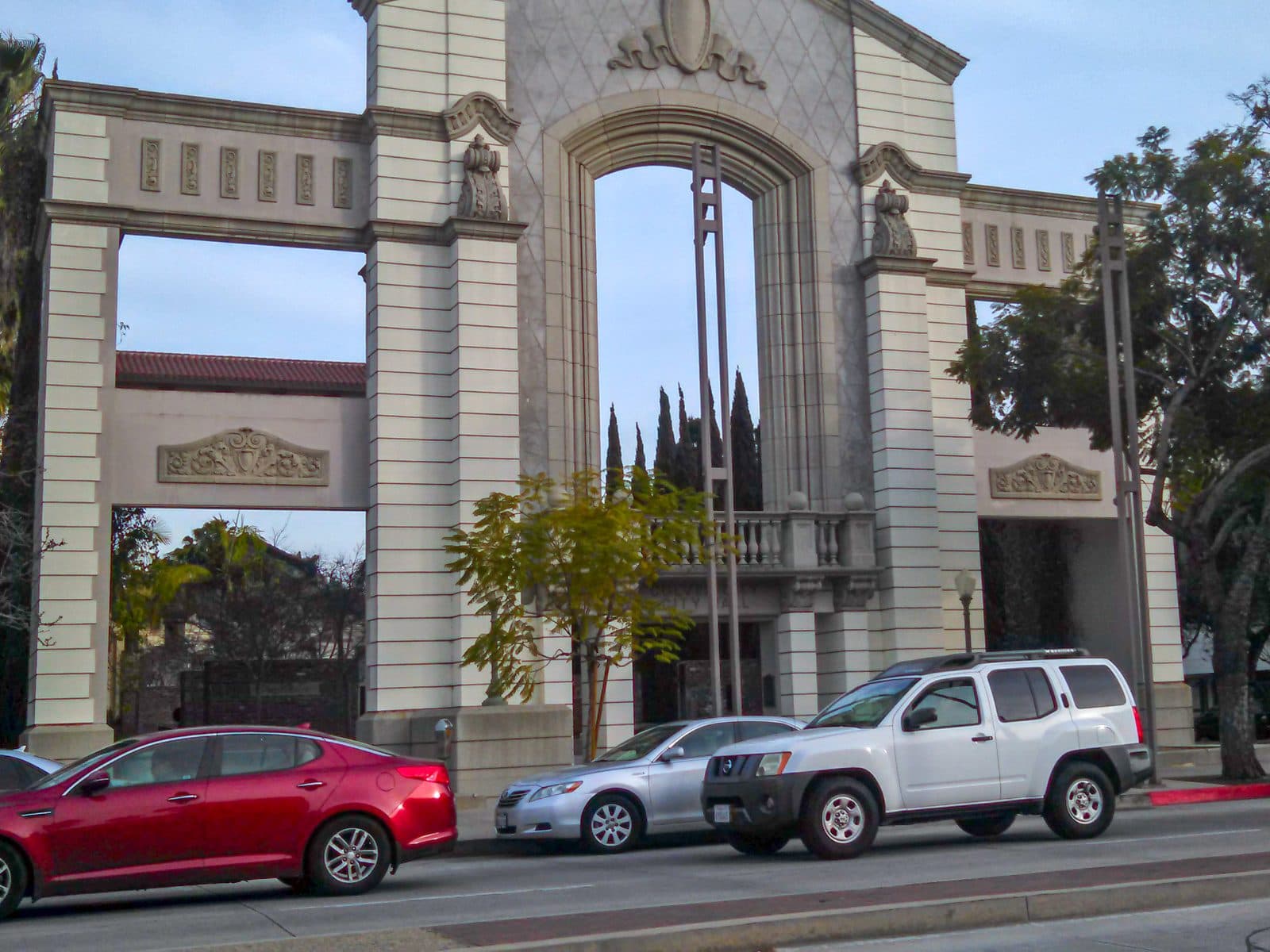 Mobile car detailing in Culver City — Culver City City Hall Culver City City Hall's landmark arched entrance on Culver Boulevard in Culver City, California